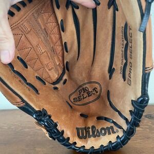 Wilson Pro Select A2476 12 1/2" Top Grade‎ Leather Dual Hinge Baseball Glove RHT
